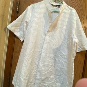 Men's Classic White Button Down Shirt
